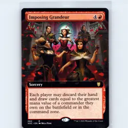 MTG Imposing Grandeur Extended Art #62 Innistrad Crimson Vow Normal R NM Magic - Image 1