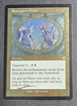 MTG - Foil Etched - Resurgent Belief (Retro Frame) Modern Horizons 2 - 385 - Image 1