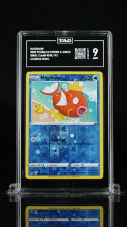 Magikarp 039/192 Reverse Holo Rebel Clash Pokemon Tag 9 Mint - Image 1