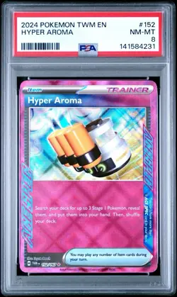 2024 Pokemon TWILIGHT MASQUERADE #152/167 HYPER AROMA Sv06 | PSA 8 | Pokemon - Image 1