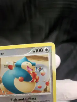 Pokemon Card - Snorlax League Promo Rising Rivals 33/111 Reverse Holo Crosshatch - Image 3