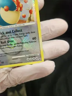 Pokemon Card - Snorlax League Promo Rising Rivals 33/111 Reverse Holo Crosshatch - Image 4