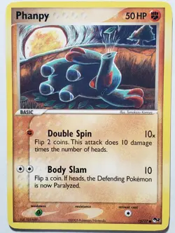 Phanpy 15/17 PL - POP Series 2 Pokemon Card - Tomokazzu Komiya Art - Image 1