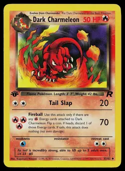Pokemon Card - Dark Charmeleon Team Rocket 32/82 1st Edition Uncommon - Image 1