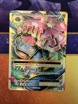 Pokemon TCG M Venusaur EX Full Art Ultra Rare Card 100/108 Evolutions - Image 1