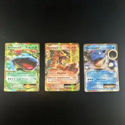 Pokemon TCG EX Lot Venusaur Charizard Blastoise XY Evolutions English 2016 - Image 1