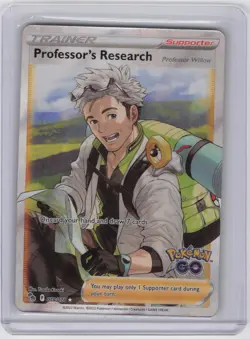Professor's Research (Full Art) Ultra Rare Pokemon GO 078/078 NM - Image 1