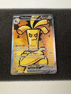 Pokemon TCG Gholdengo Ex 252/182 2023 Paradox Rift Special Illustration RareMint - Image 1