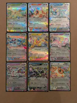 Pokemon TCG Eeveelution ex Prismatic Evolutions Complete Set NM - Image 1