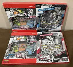Pokemon Black Bolt and White Flare Binder + Poster Collection Sam's Club Bundles - Image 1
