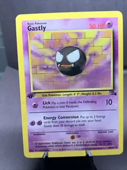 Pokemon TCG 1st Edition Gengar Fossil Set Evolution Line Non Holo Rare WOTC VTG - Image 2