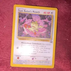 Boss Giovanni's Persian & Meowth black star promo 8/132 Pokemon NM - Image 2
