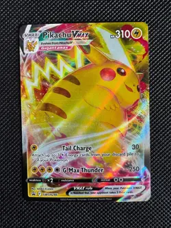 Pokemon TCG Sword & Shield Black Star Promo Pikachu VMAX SWSH286 - Image 1