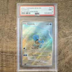 Pokemon TCG Squirtle SV: Scarlet & Violet 151 170/165 Illustration Rare PSA 9 - Image 1