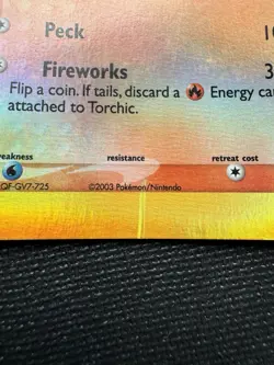 Pokemon Torchic #008 Reverse Holo - 2003 Black Star Promo - Image 3