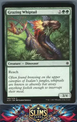 Magic the Gathering MTG Ixalan Grazing Whiptail #190 Buy 2 Get 1 - Image 1