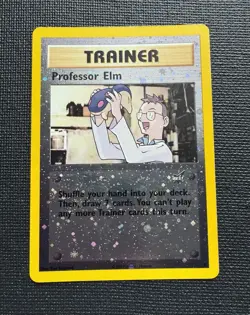 Pokemon Professor Elm 3/9 Best of Game Reverse Holo 2002 - Image 2