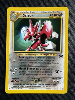 Pokemon Scizor Black Star Promo #33 WOTC Vintage - Image 1