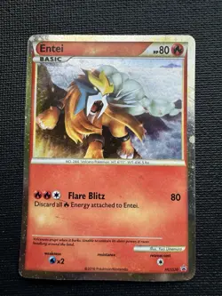 Entei HGSS20 - Pokemon Shiny Black Star Promo - Holo - MP - Image 1