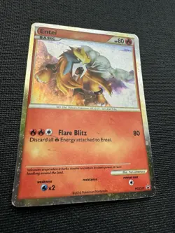 Entei HGSS20 - Pokemon Shiny Black Star Promo - Holo - MP - Image 2