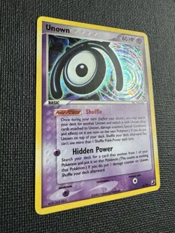 Pokemon Unown (M) Holo Rare M/28 Unseen Forces LP - Image 4