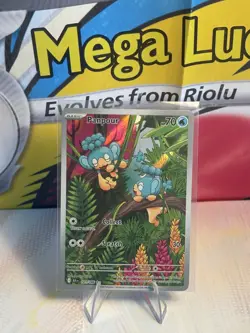 Panpour 101/086 Illustration Rare Pokemon TCG - Black Bolt NM/Mint - Image 1