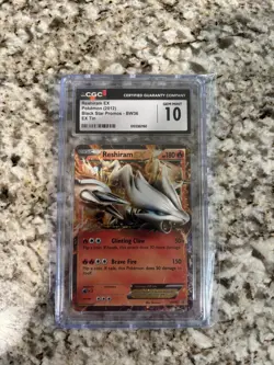Pokemon Reshiram EX Black Star Holo Promo BW36 CGC 10 Gem Mint - Image 1