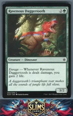 Magic the Gathering MTG Ixalan Ravenous Daggertooth #202 Buy 2 Get 1 - Image 1