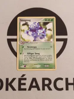 Pokemon Karte Smogmog 24/109 Ex Rubin & Saphir Set - Deutsch Pokemon TCG NM - Image 1