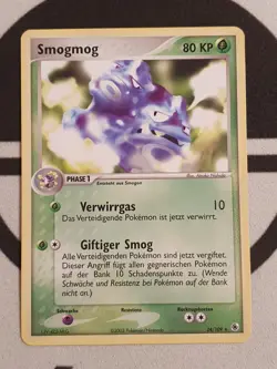 Pokemon Karte Smogmog 24/109 Ex Rubin & Saphir Set - Deutsch Pokemon TCG NM - Image 2