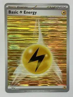 Pokemon TCG - Basic Lightning Energy - 2025 Scarlet & Violet - SVE020 - HoloFoil - Image 4