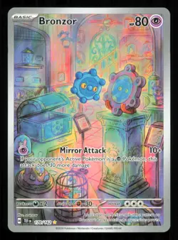Bronzor SV05: Temporal Forces 170/162 - Illustration Rare - Pokemon TCG NM - Image 1