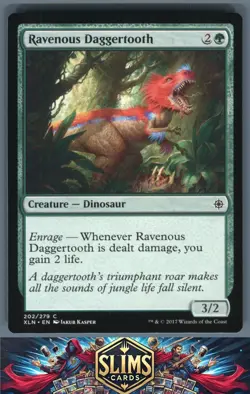 Magic the Gathering MTG Ixalan Ravenous Daggertooth #202 Buy 2 Get 1 - Image 1