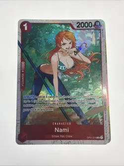 One Piece Nami OP01-016 Rare Foil - Three Captains - NM - Image 1