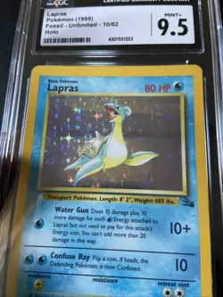 Lapras 10/62 Fossil Holo Pokemon - Image 2