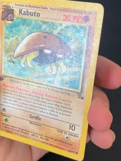 CARTE POKEMON KABUTO 50/62 EDITION 1 FR COMMUNE WIZARDS FOSSILE - BE/TBE - Image 3