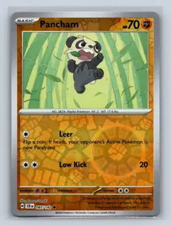 Pancham Reverse Holo SV07: Stellar Crown #085/142 Pokemon TCG NM - Image 1