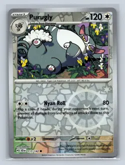 Purugly Reverse Holo SV07: Stellar Crown #117/142 Pokemon TCG NM - Image 1