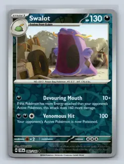 Swalot Reverse Holo SV07: Stellar Crown #092/142 Pokemon TCG NM - Image 1