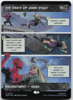 MTG: The Death of Gwen Stacy (Borderless) Marvel's Spider-Man 223 : Holo - Image 1