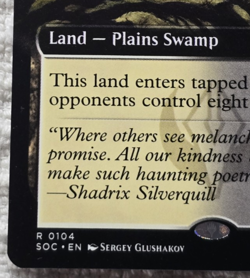 Turbulent Moor EXTENDED ART NON-FOIL Secrets of Strixhaven Magic MTG R 0104 SOC - Image 5