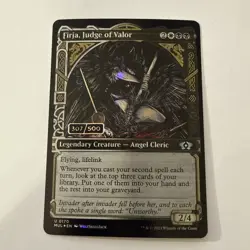 MTG: Firja Judge Of Valor (Serial Numbered) Serialized 307/500 - NM - WY Code - Image 1