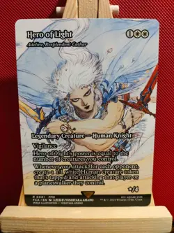 Hero of Light / Adeline, Resplendent Cathar - Final Fantasy - NM - MTG - Image 1