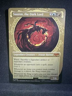 Sauron, the Dark Lord - MTG LTR M 0329 Borderless Showcase NM - Image 1
