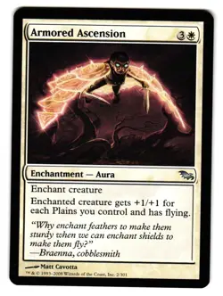 Armored Ascension 2 Uncommon Shadowmoor Magic: The Gathering Lightly Played - Image 1