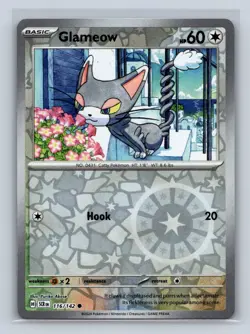 Glameow Reverse Holo SV07: Stellar Crown #116/142 Pokemon TCG NM - Image 1