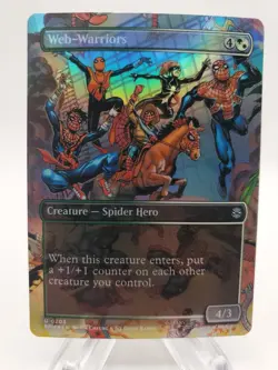 Web-Warriors #0203 U Borderless FOIL MTG Marvel's Spider-Man NM - Image 1