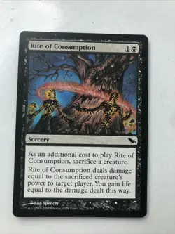 Rite Of Consumption X1 Shadowmoor NM Condition See Pics Front/Back - Image 1