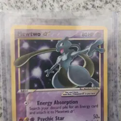Pokemon Mewtwo Star 103/110 EX Holon Phantoms Ultra Rare Holo 80HP Psychic Star - Image 3