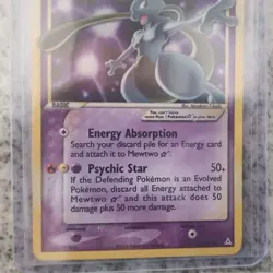 Pokemon Mewtwo Star 103/110 EX Holon Phantoms Ultra Rare Holo 80HP Psychic Star - Image 4
